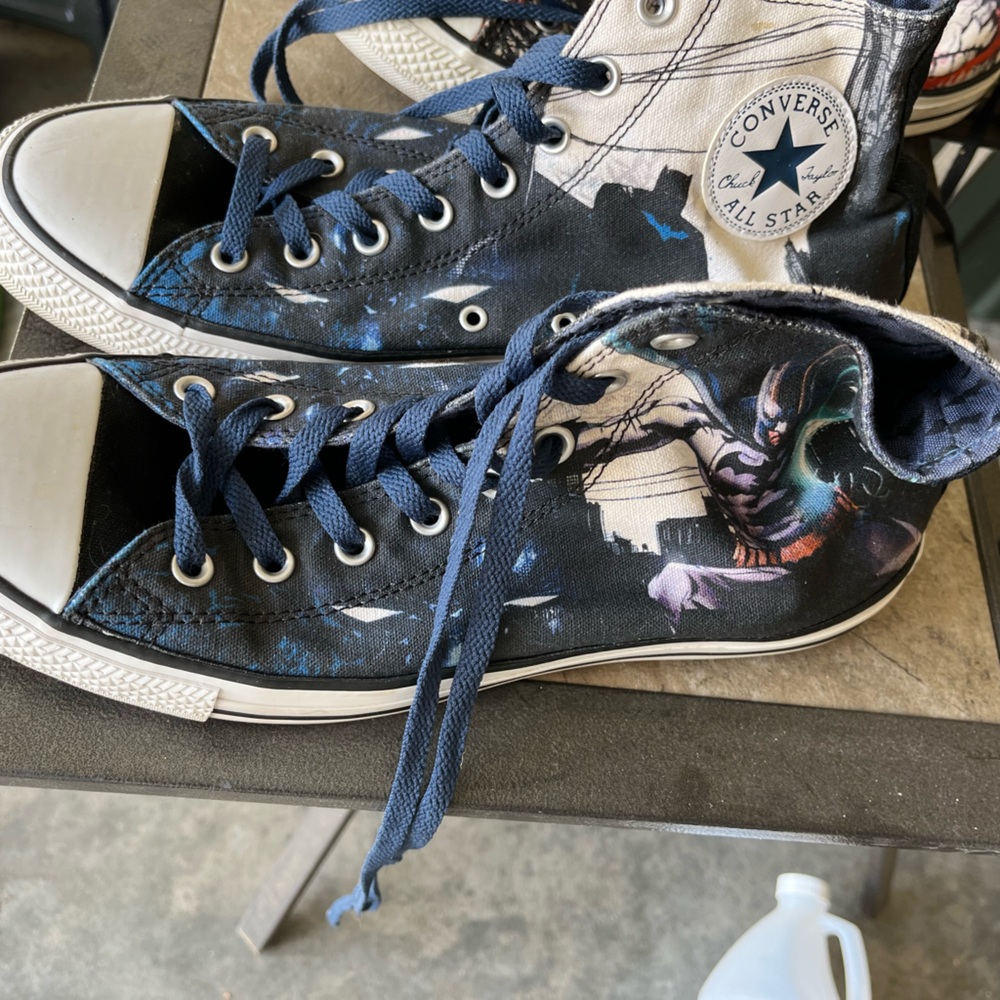 DC comic themed converses